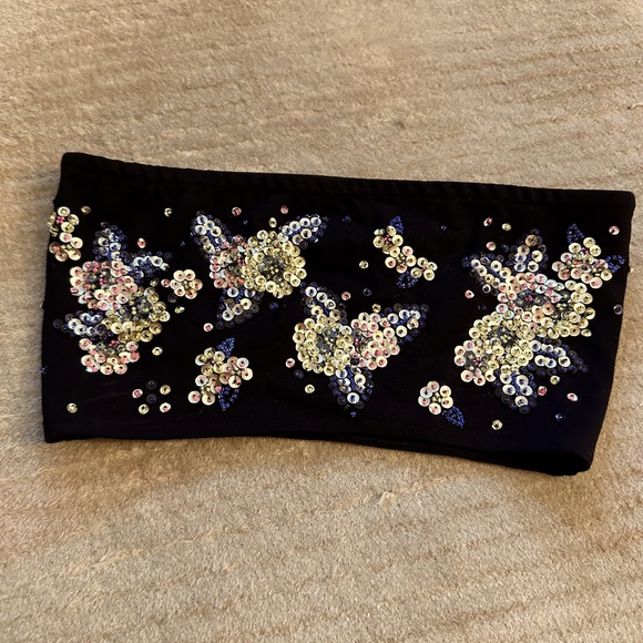 Topshop Tops - Sequin crop top
